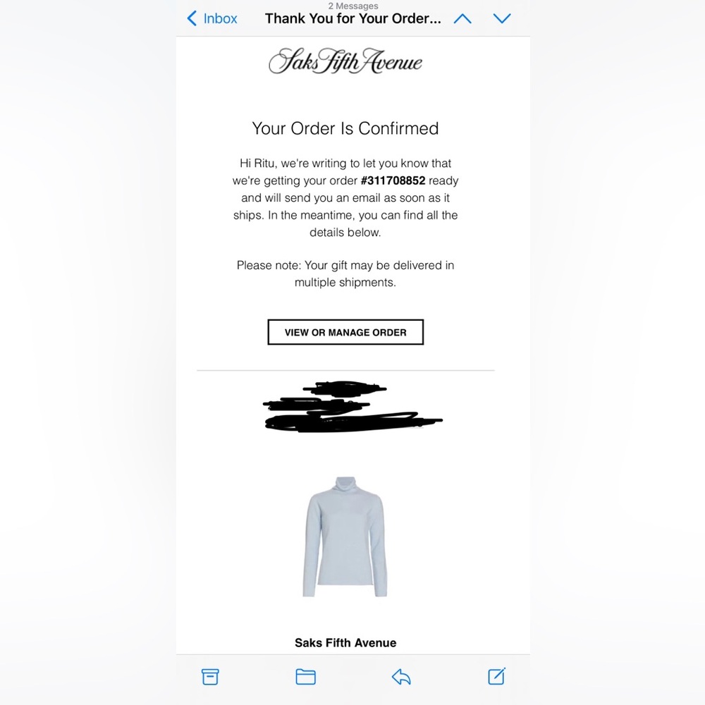 Saks Fifth Avenue turtleneck sweater - Picture 2 of 7